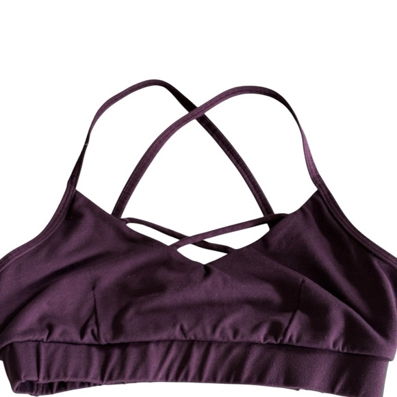 Colosseum Alexa Strappy Womens Plum Purple Sports Bra Size Small - Picture 5 of 9